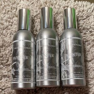 Slatkin & Co./Bath & Body Works concentrated room spray trio- Winter